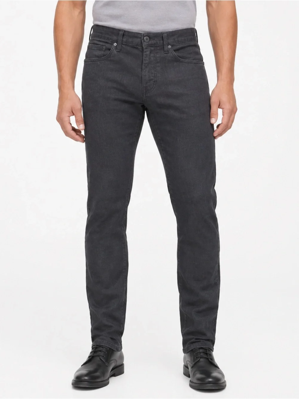 Banana Republic Travel Jean Slim Fit Charcoal Gray 35x32 Stretch Minimalist